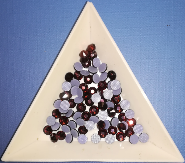 Burgundy Strass Steine SS20HF