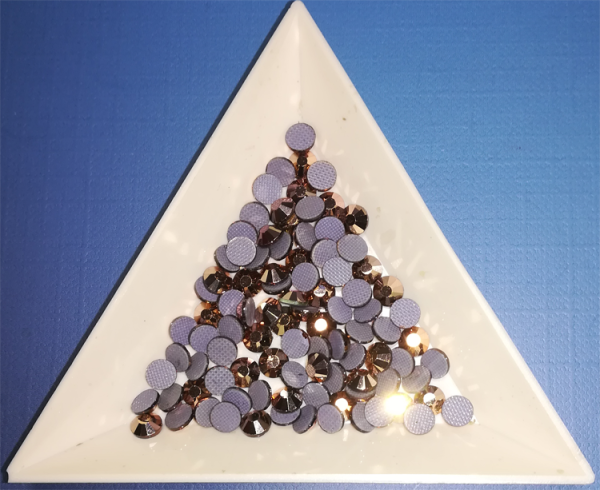 Gold Rose Strass Steine SS16HF