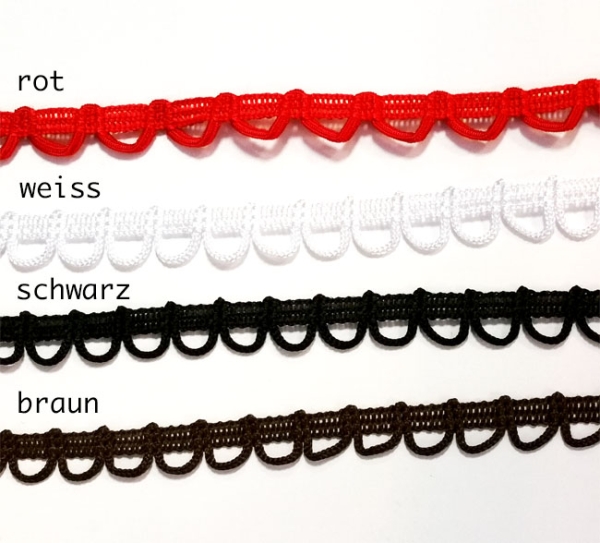 Steckband, Schlaufenband für Gardehut jetzt in 4 Farben